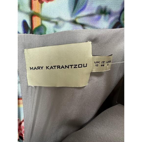 Mary Katrantzou Resort 2014 Strapless Floral Cocktail Dress Sz.44IT - Picture 6 of 7